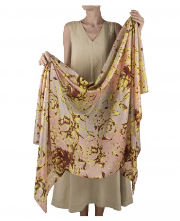 Палантин Женский SN40-FLEUR/ROSE.CLAIR